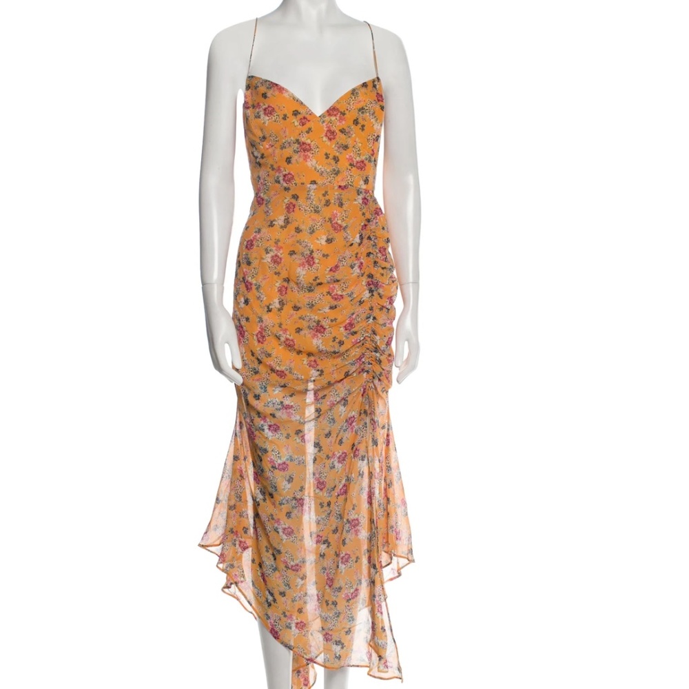 NICHOLAS Silk Sleeveless Midi Dress
